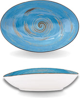 Wilmax Oval Bowl 30 x 19.5 x 7 cm, blau, Spiral Collection WL-669641/A